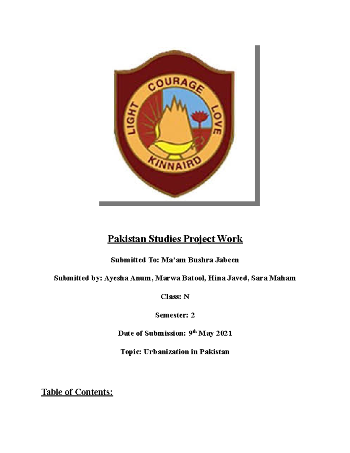 Pak St project - Urbanization in Pakistan - Pakistan Studies Project ...