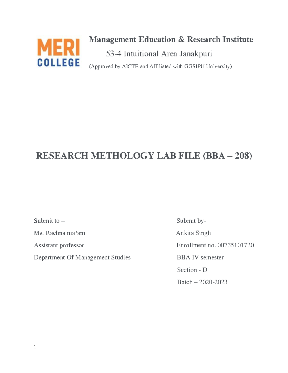 a k singh research methodology