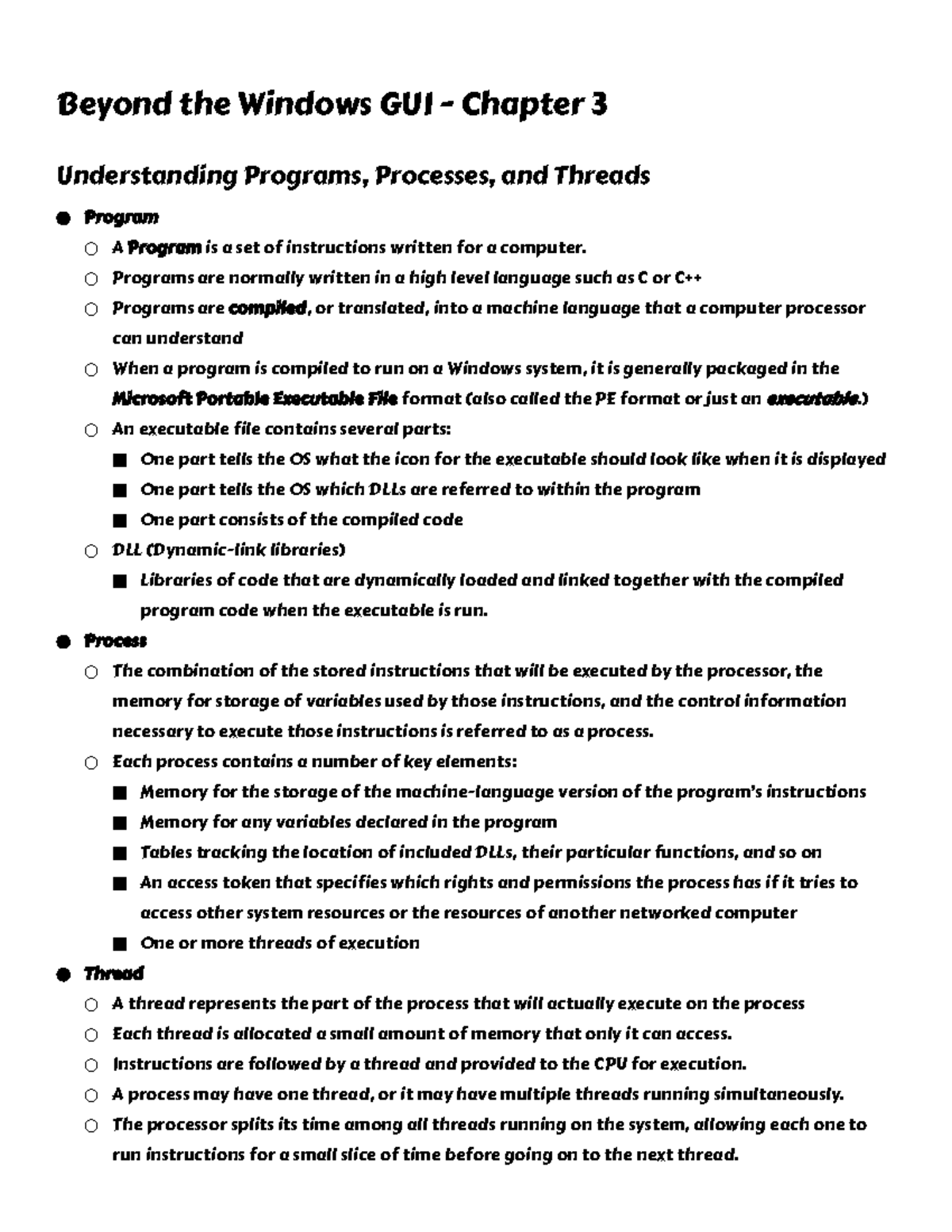 CSC547 Ch3 - Beyond the Windows GUI - Beyond the Windows GUI - Chapter ...