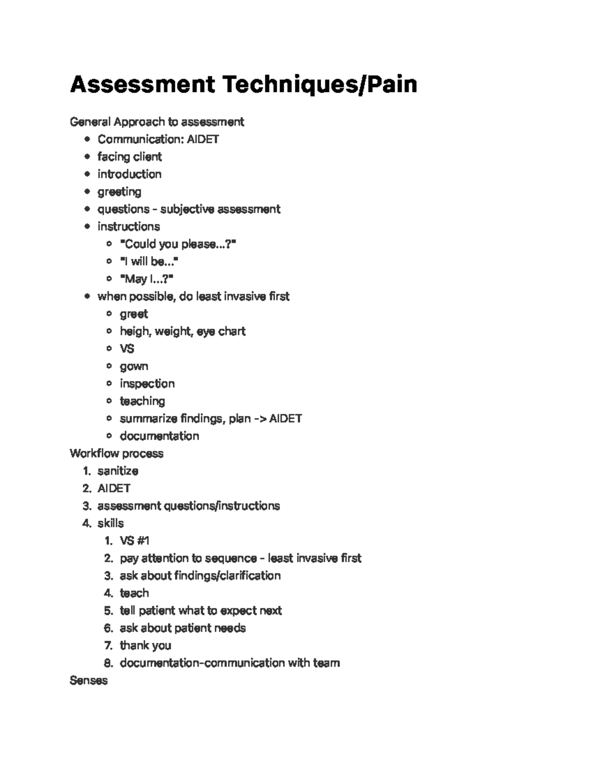 Assessment Techniques Pain - Ass e ss m e n t Te c h n i q u e s / Pa i ...