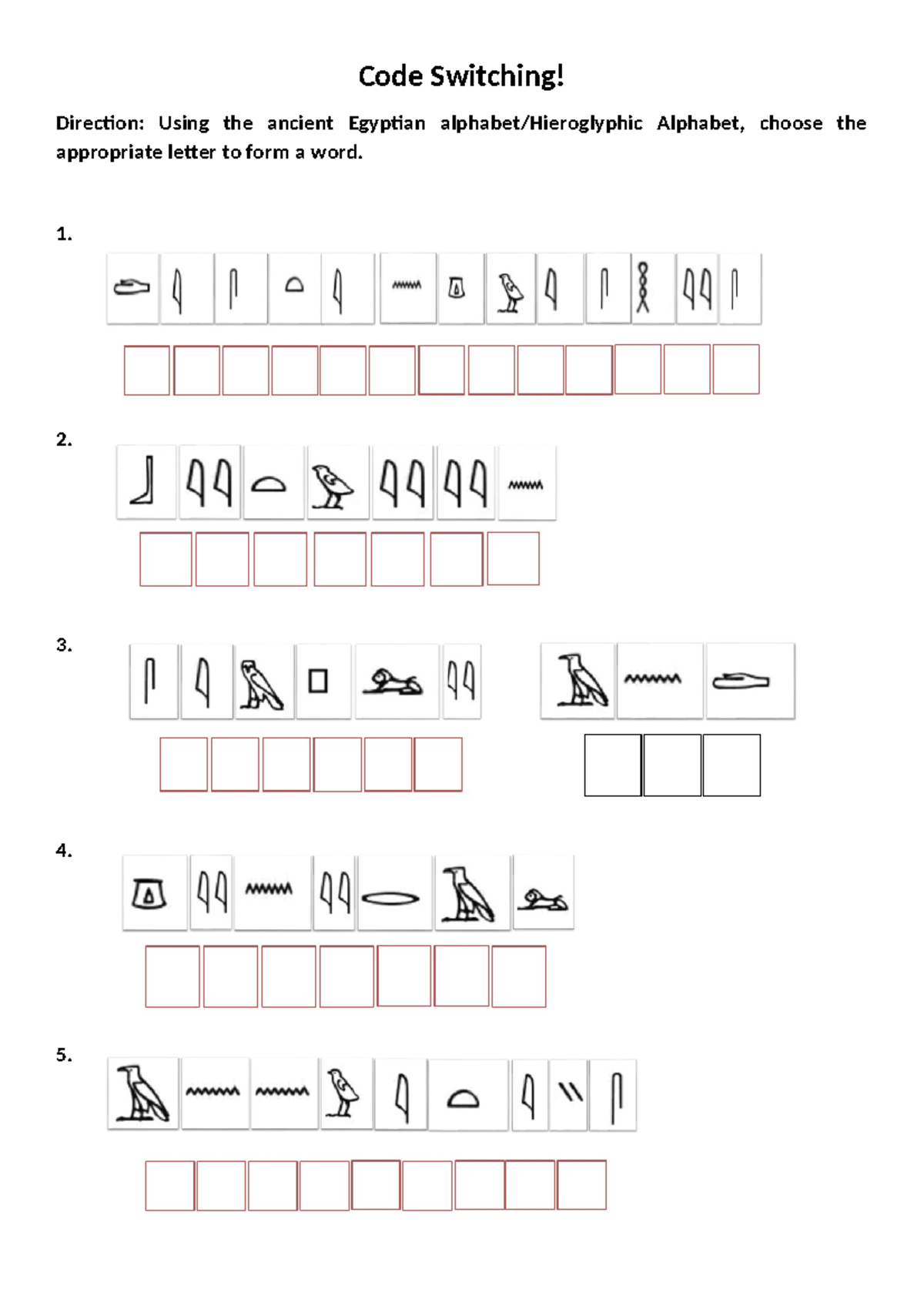 Code Switching - ,jsdcls - mathematics - Code Switching! Direction ...