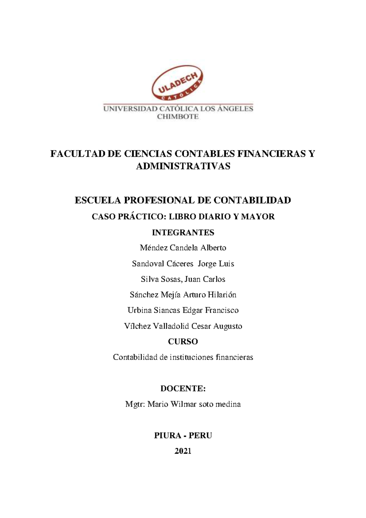 Foro 07 - FACULTAD DE CIENCIAS CONTABLES FINANCIERAS Y ADMINISTRATIVAS ...