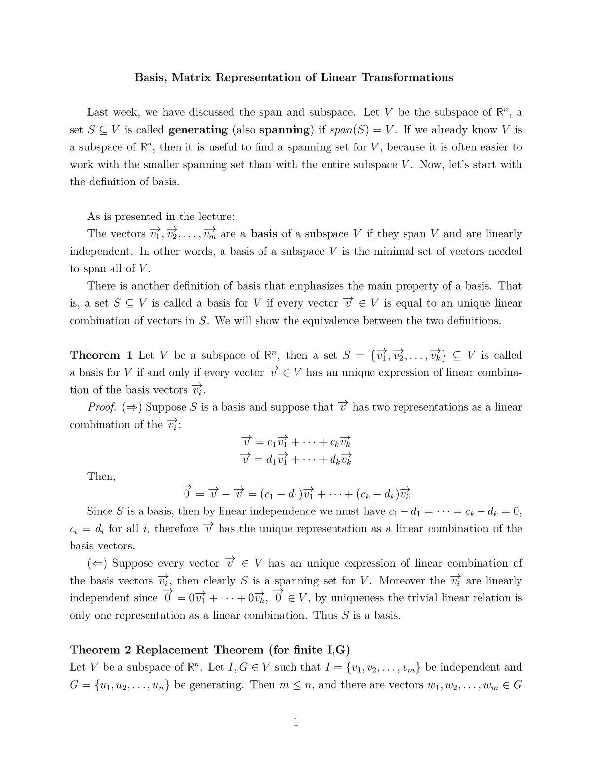 Basis Matrix Representation Of Linear Transformations LetV Be The   Thumb 1200 1553 