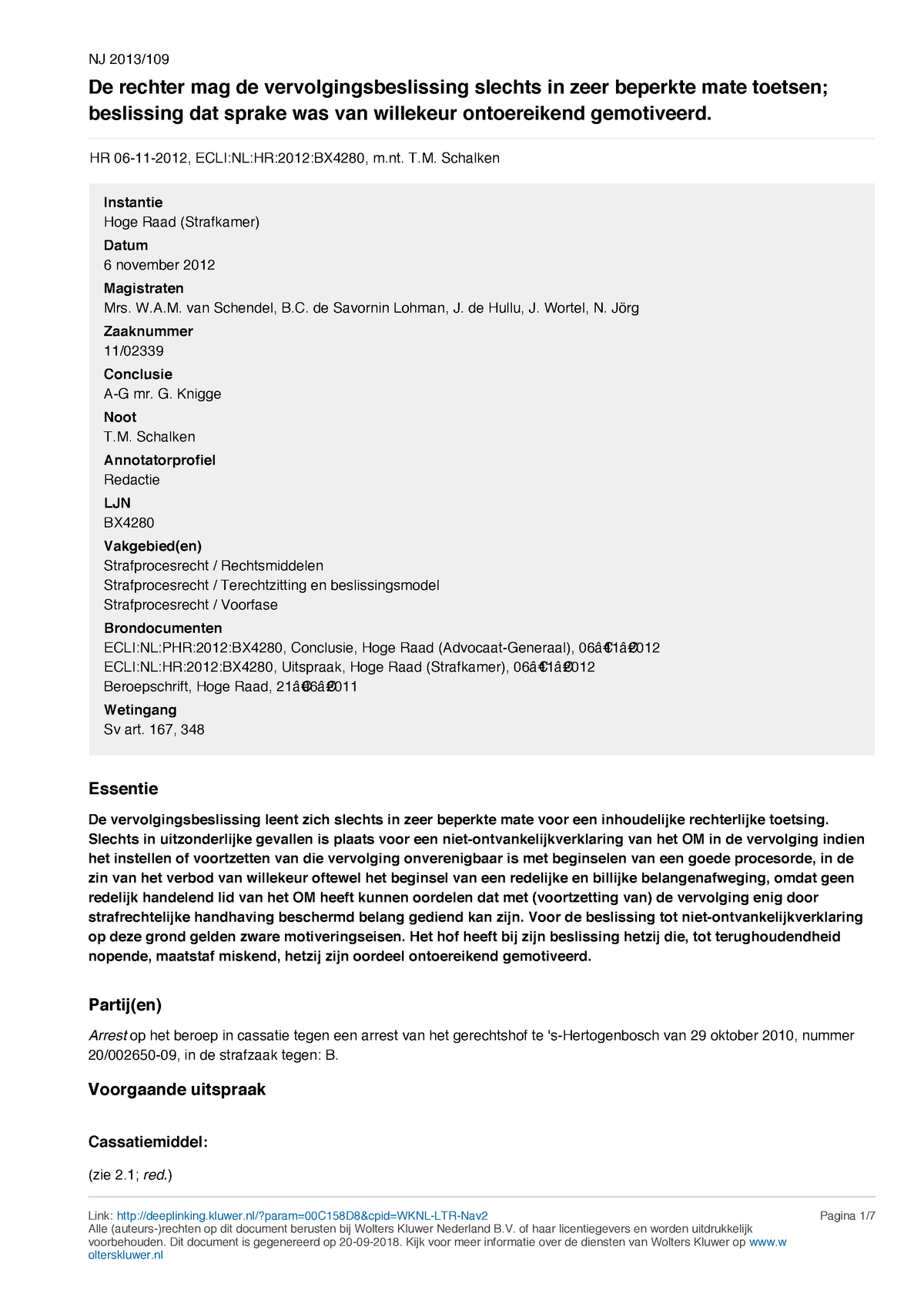 Week 6 Strafprocesrecht Nj De Rechter Mag De Vervolgingsbeslissing Studeersnel