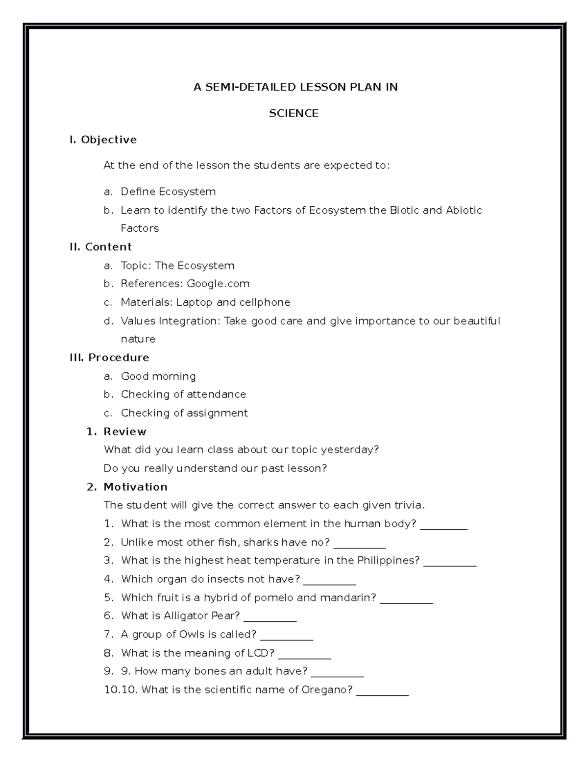 lesson-plan-in-science-ecosystem-biotic-and-abiotic-components-a