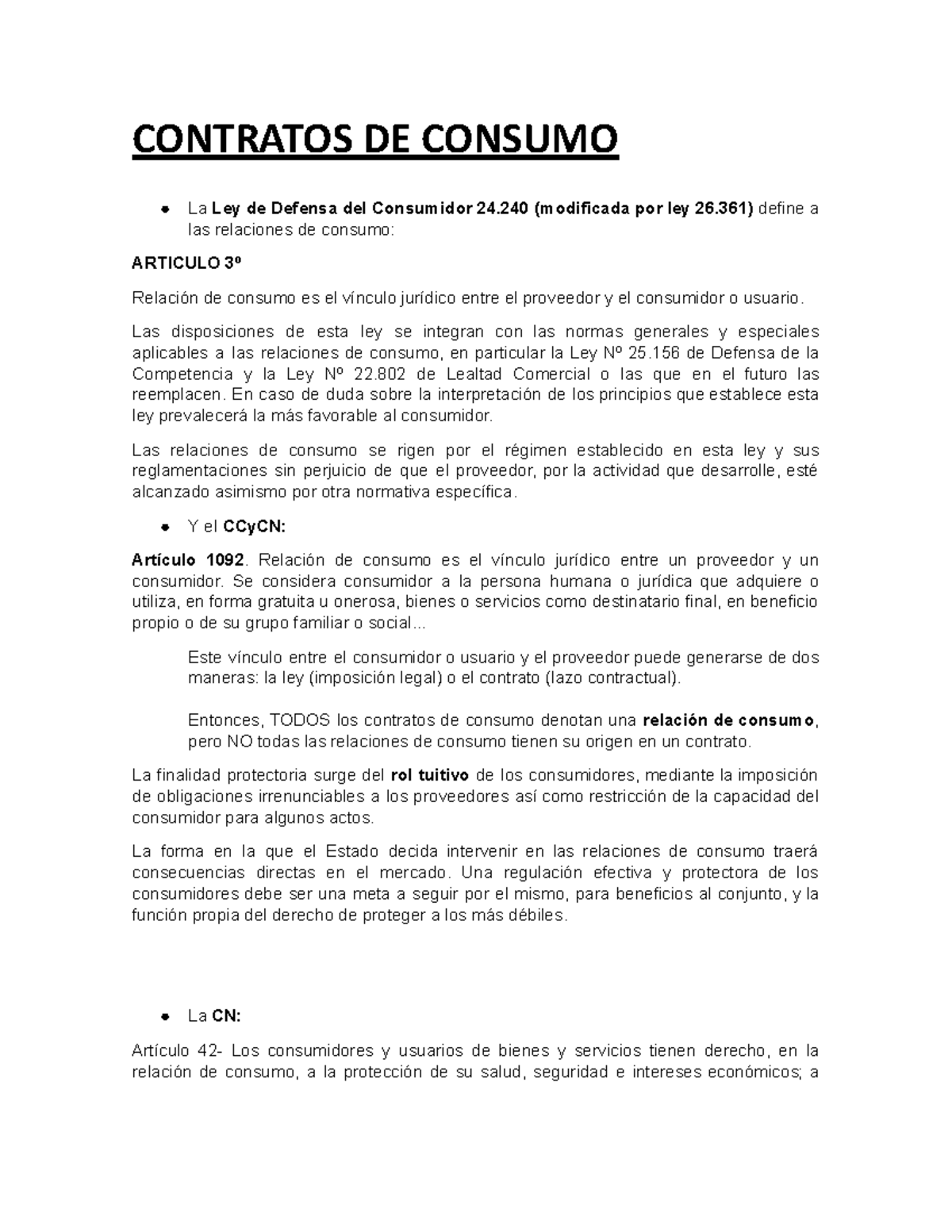 Contratos De Consumo Contratos De Consumo La Ley De Defensa Del