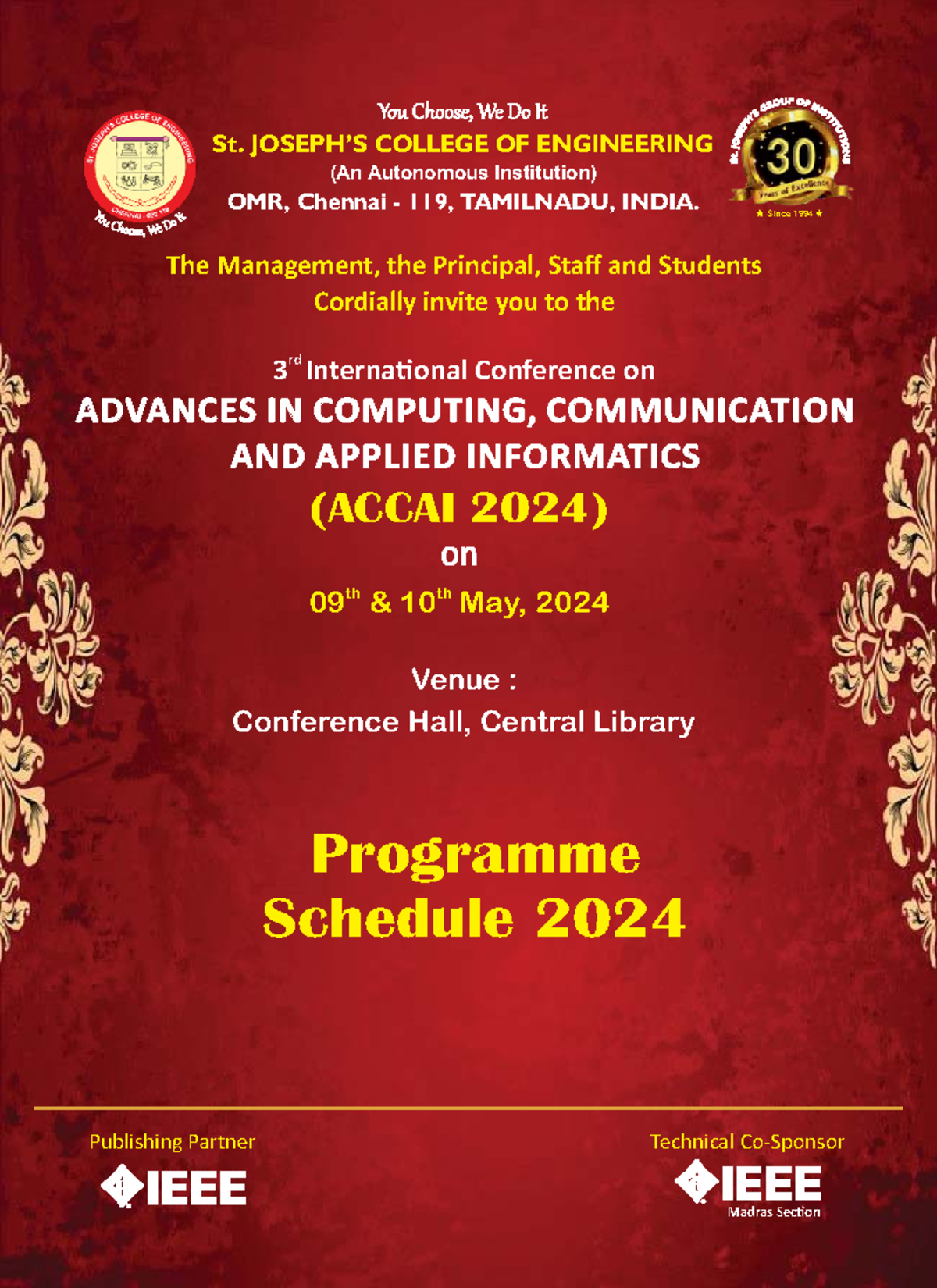 Accai 2024 Programme Schedule Offline The Management, the Principal