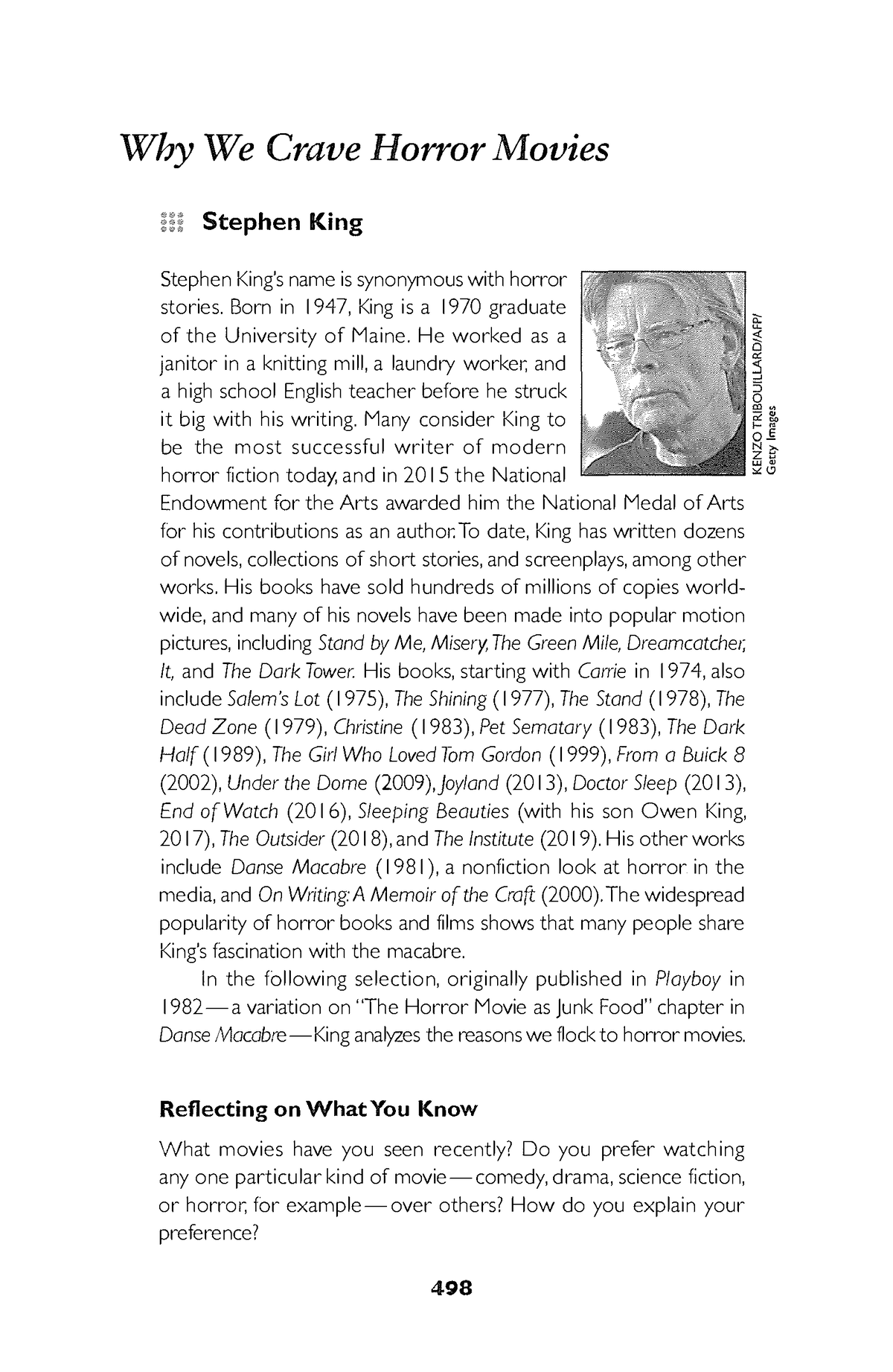 stephen king essay why we crave horror