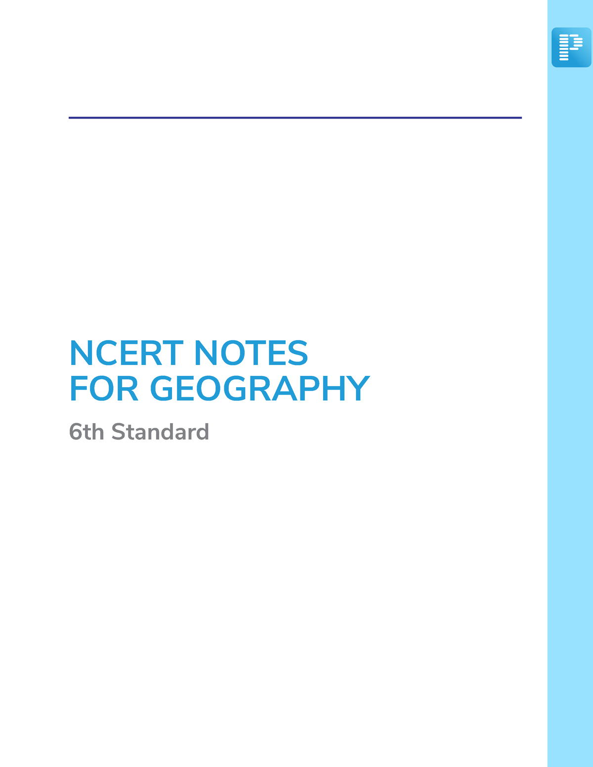 6th-standard-details-of-the-book-ncert-ncert-notes-for-geography