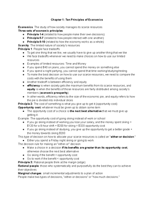 Econ 101 Chapter 13 and 14 notes - Chapter 13: Production and the costs ...