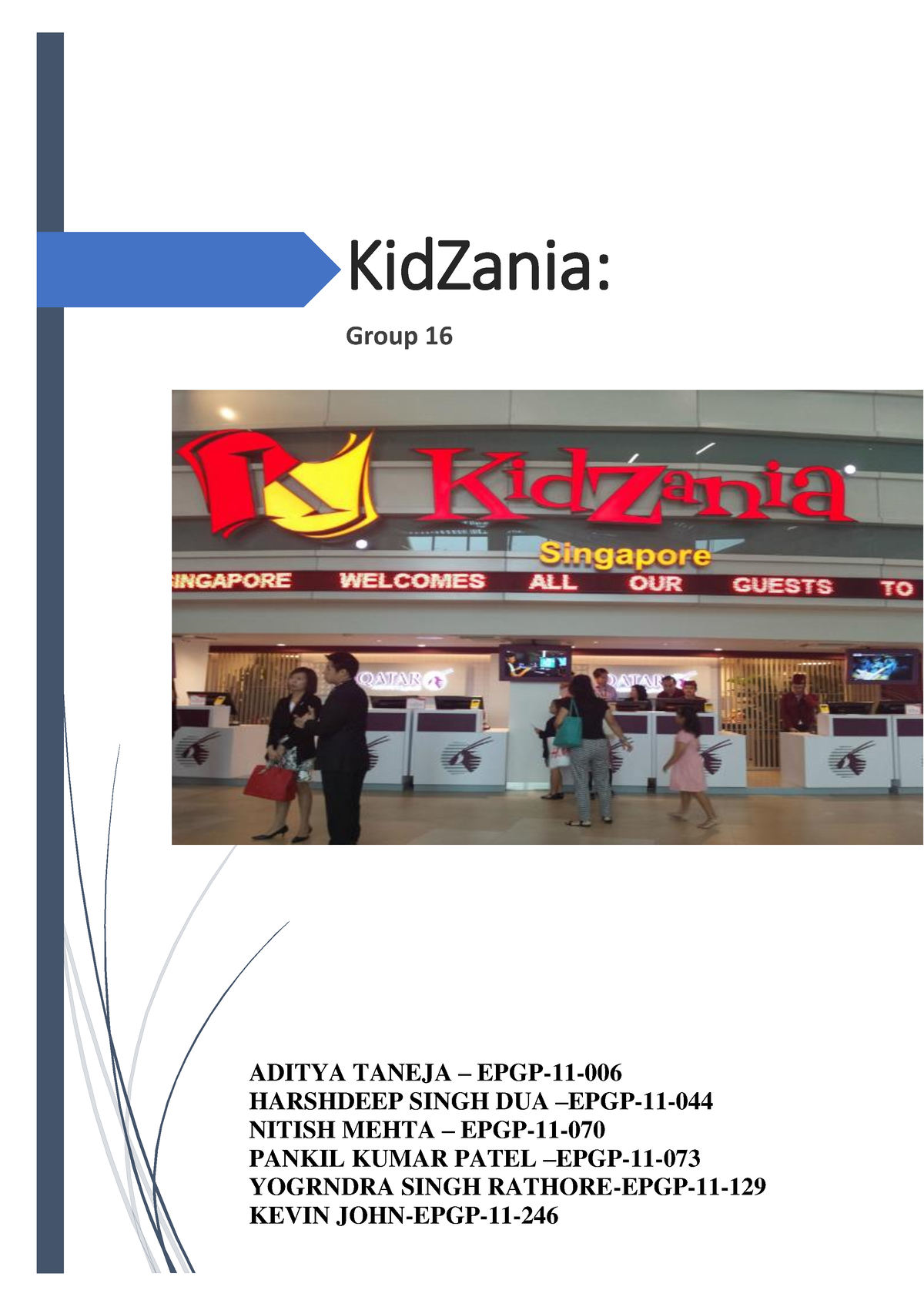 kidzania case study solution