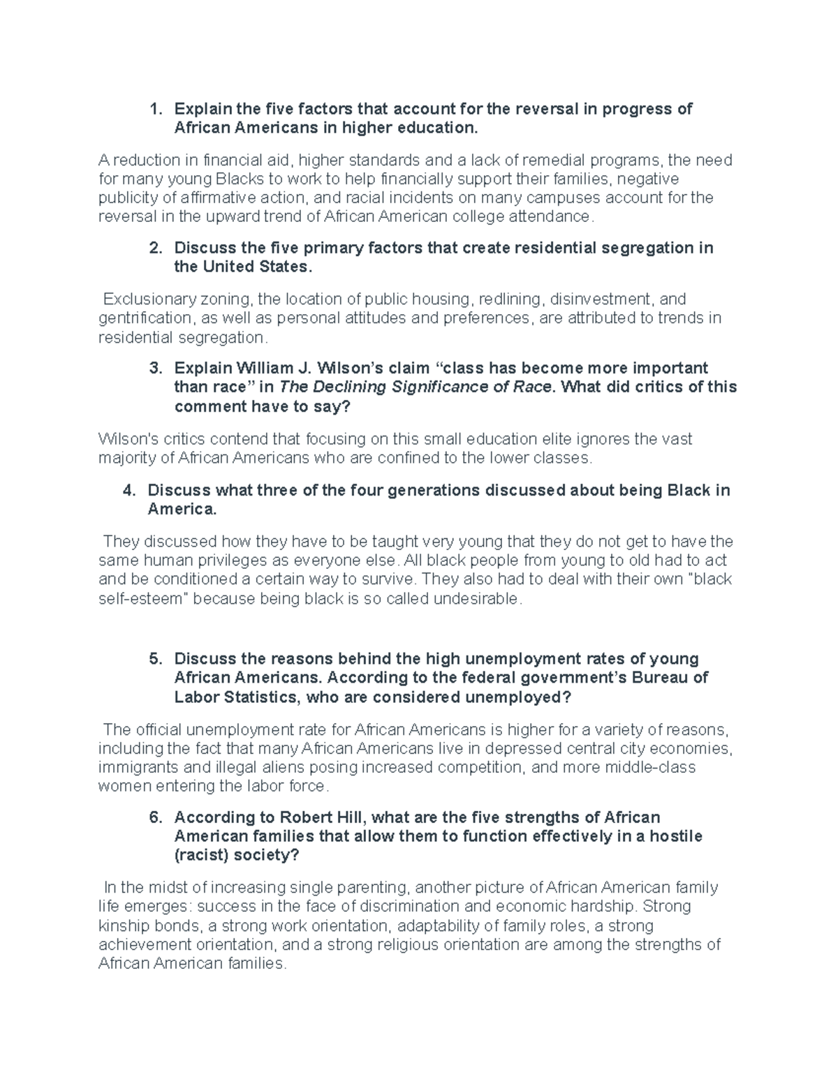 Chapter 8 Assignment Explain The Five Factors That Account For The