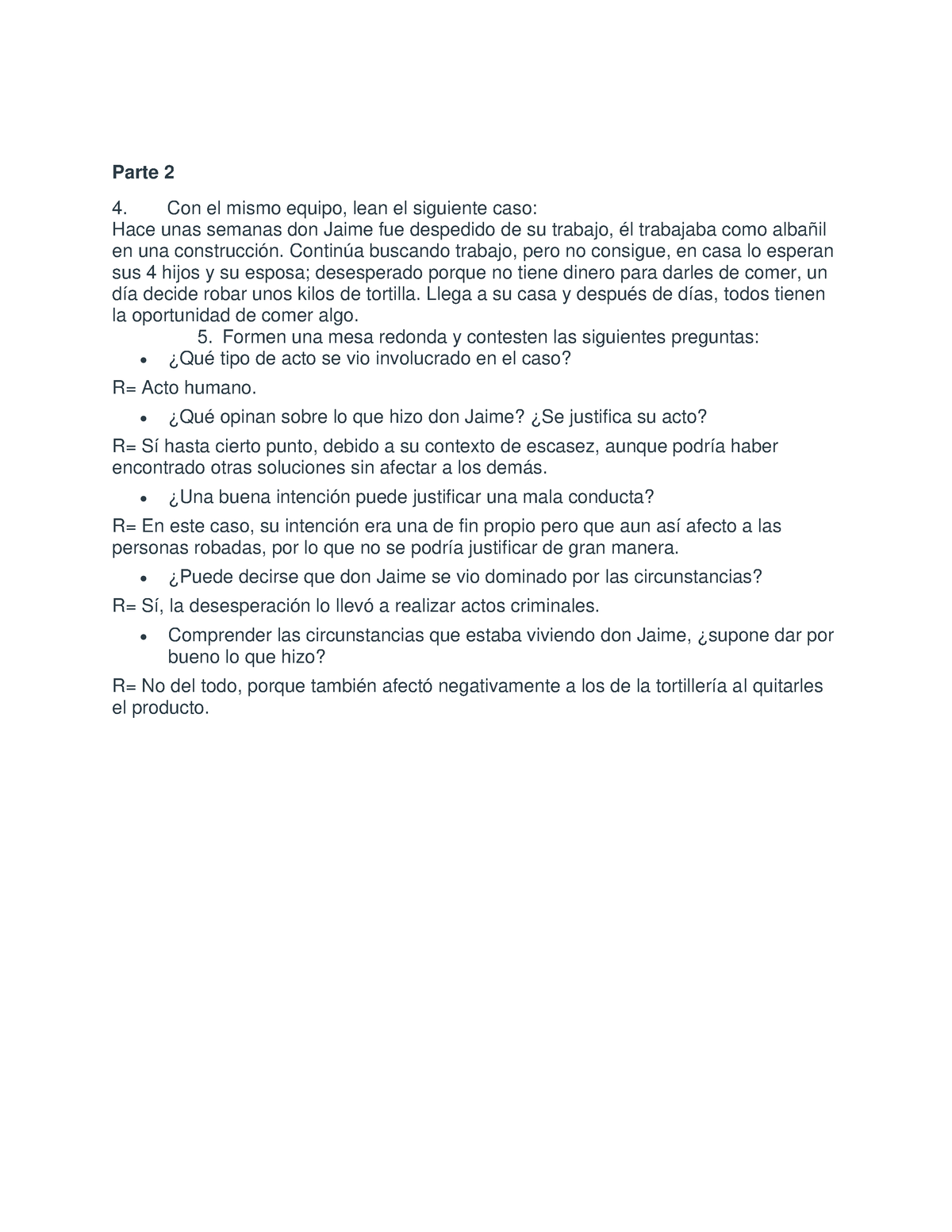 Conceptos Y Dilemas éticos Actividad 6 Parte 2 4 Con El Mismo Equipo Lean El Siguiente Caso 3072