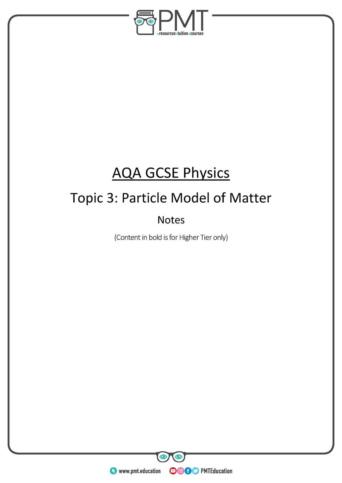 Summary Notes Topic 3 AQA Physics GCSE - AQA GCSE Physics Topic 3 ...