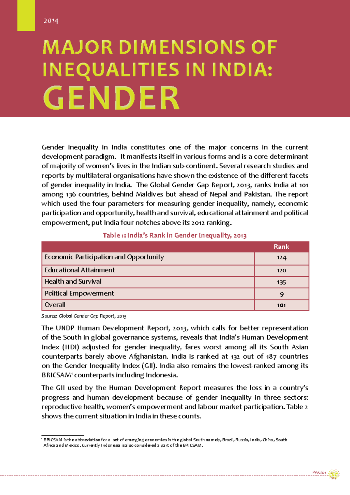 Gender-Inequality - gender - gender inequality in India constitutes one ...
