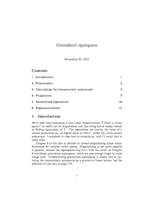 Linear Algebra MAC - Linear Algebra, MATH 2318 - Linear Algebra, MATH ...