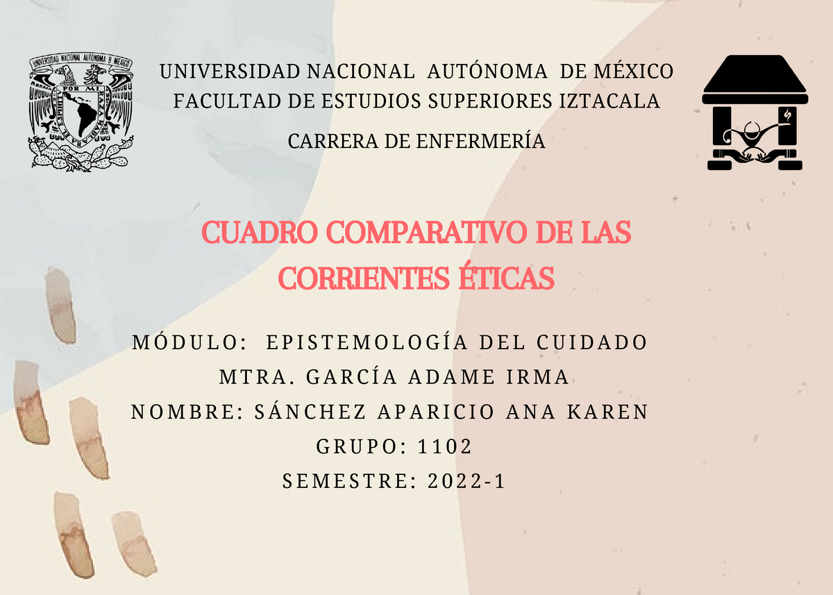 Cuadro comparativo- Corrientes Éticas, Naturalismo sociobiologista -  UNIVERSIDAD NACIONAL AUTÓNOMA - Studocu