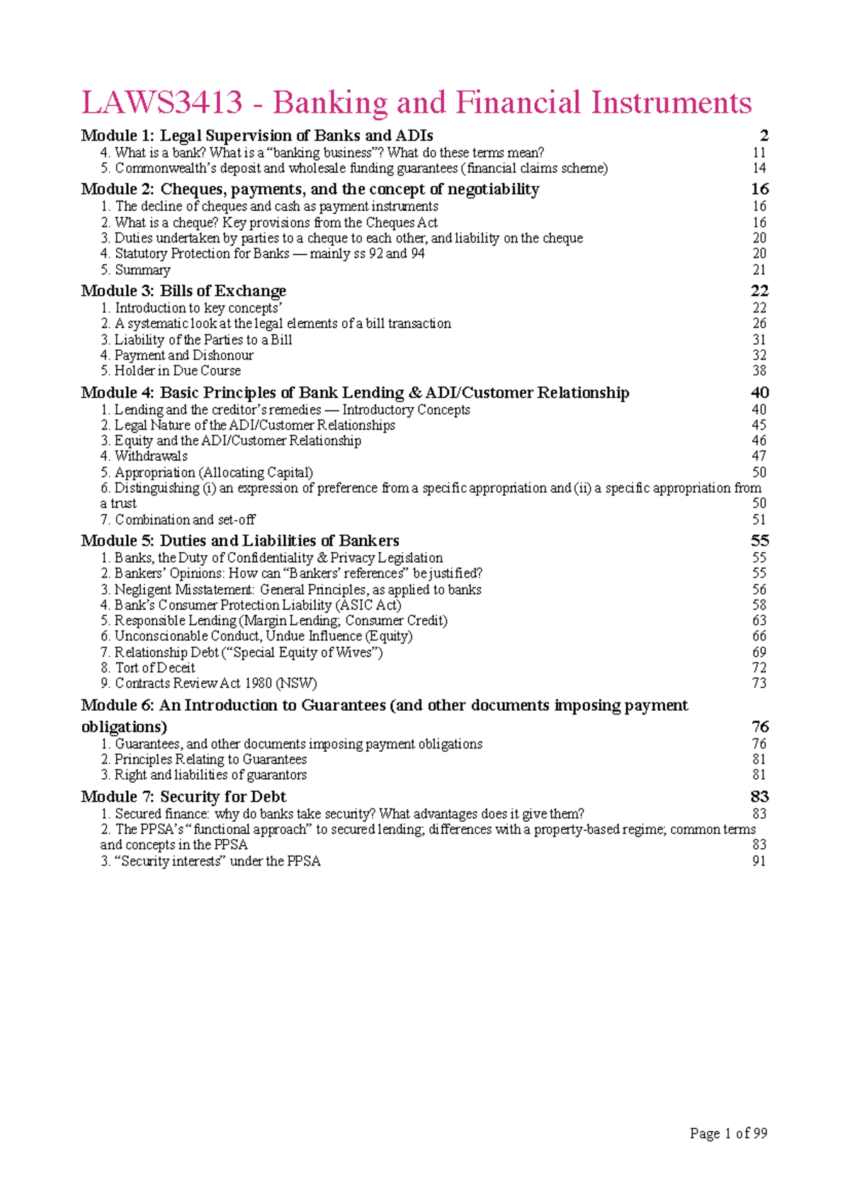 Best up to date 2022 banking notes structured scaffold easy to read ...