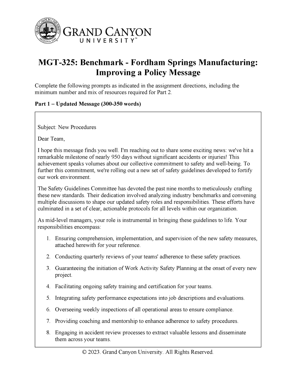 mgt 325 cover letter and resume