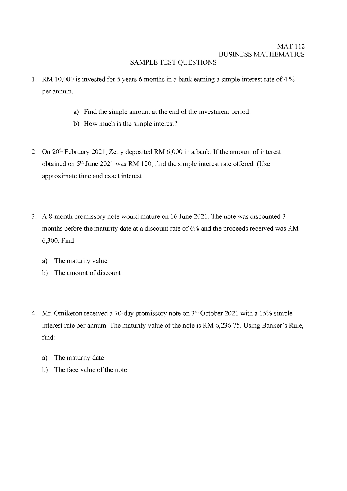 sample-test-question-dec-mat-112-business-mathematics-sample-test