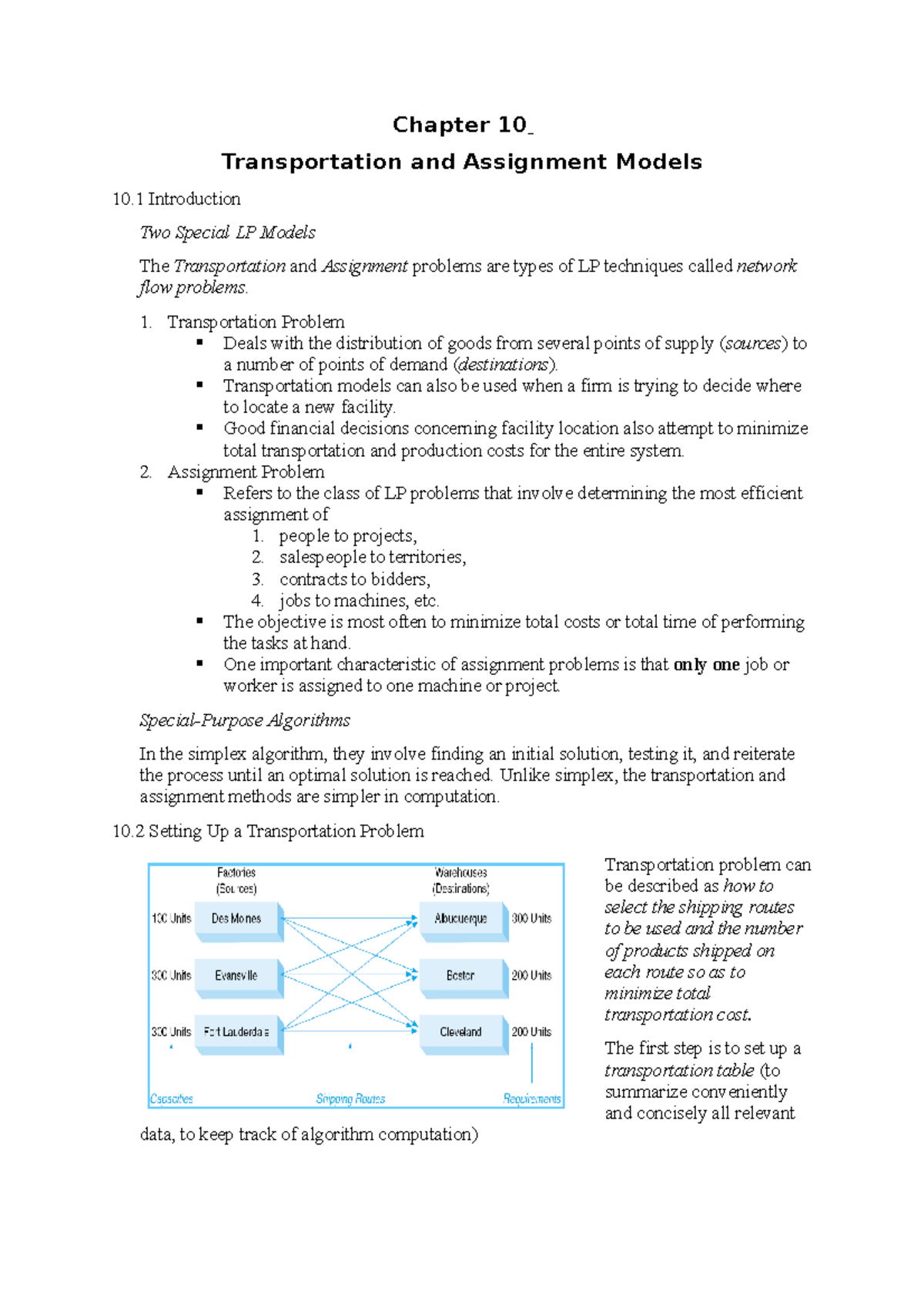 assignment problem deals with