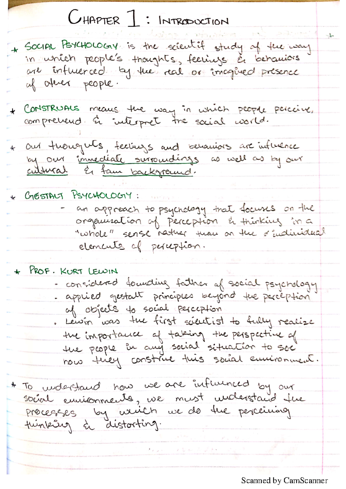 PSYC102 Notes (OLD) - Until first midterm. - Introduction to Social ...