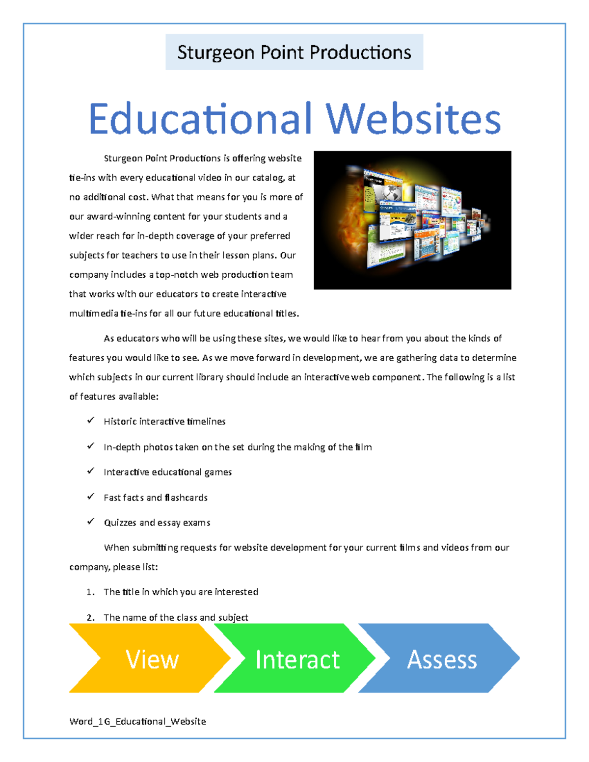 word 1g educational website (homework)