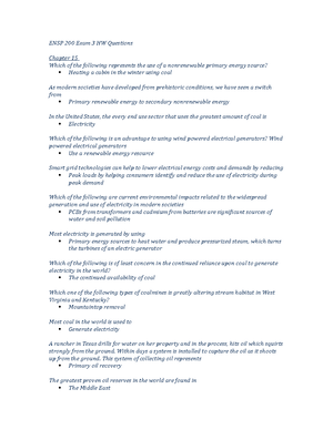 Ch. 2 Quiz - Quiz about lessons from chapter 2 of ENSP- chemical ...
