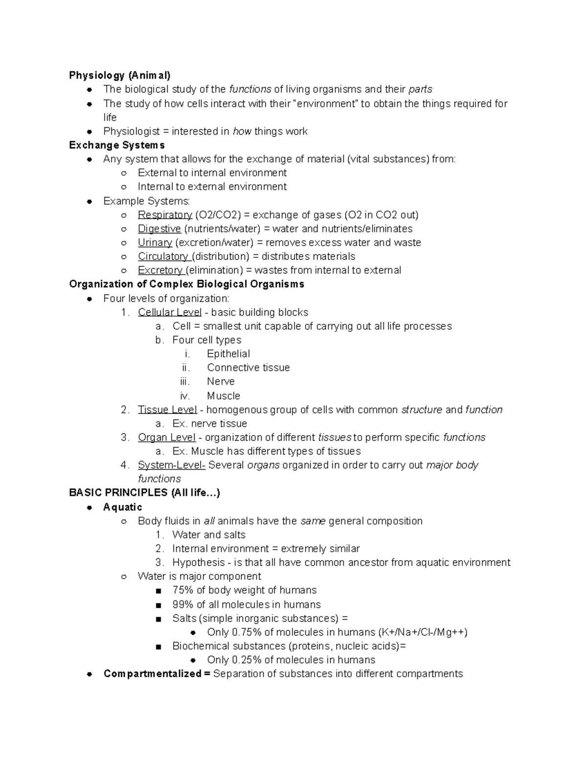 exam-1-review-physiology-animal-the-biological-study-of-the