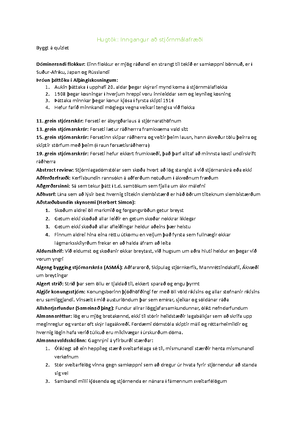Ritgerðarspurningar - glósur - Ritgerðarspurningar – inngangur Með ...