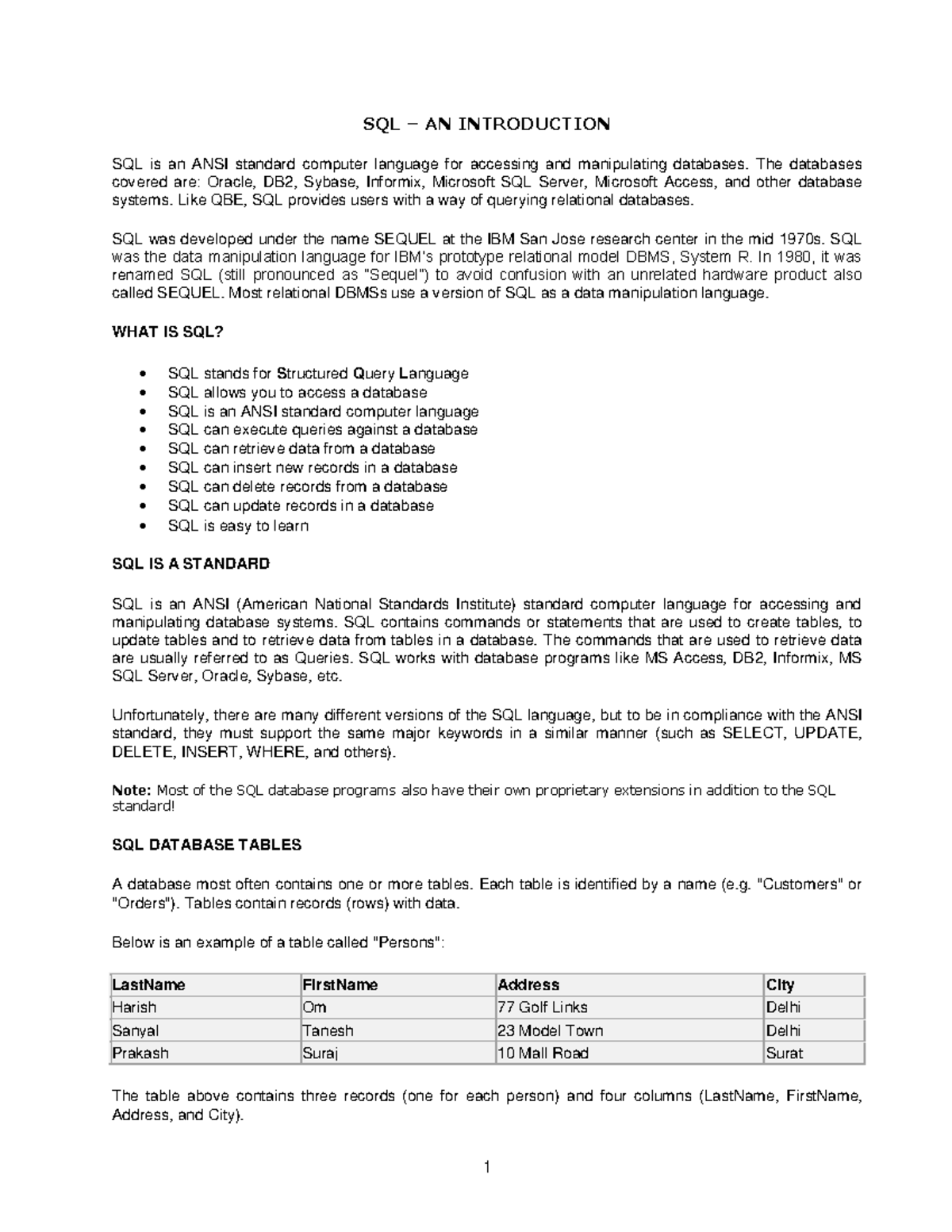Sql Chapter Basics 2932 Mba Studocu