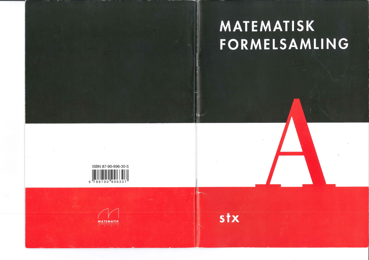 Formelsamling Til Matematik - Mathematics 1 - Studocu