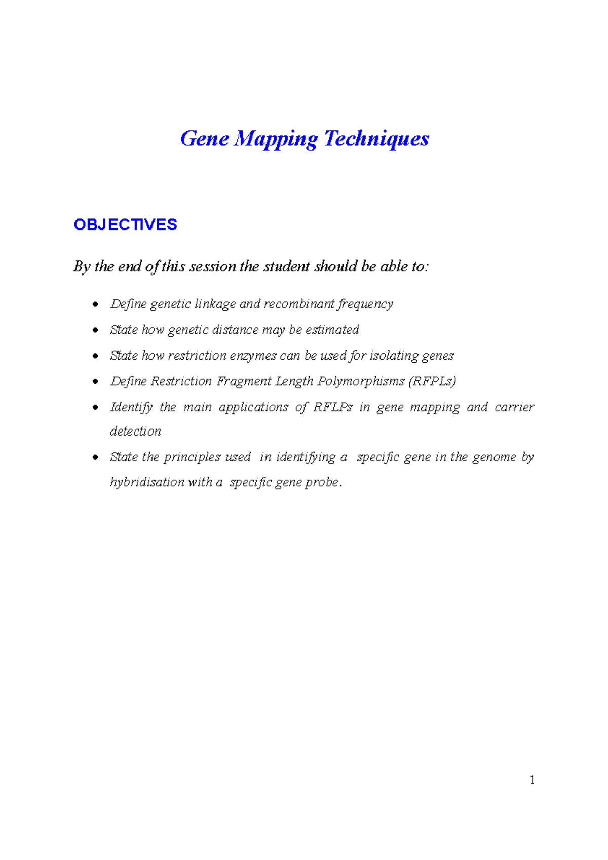 gene-mapping-techniques-gene-mapping-techniques-objectives-by-the-end