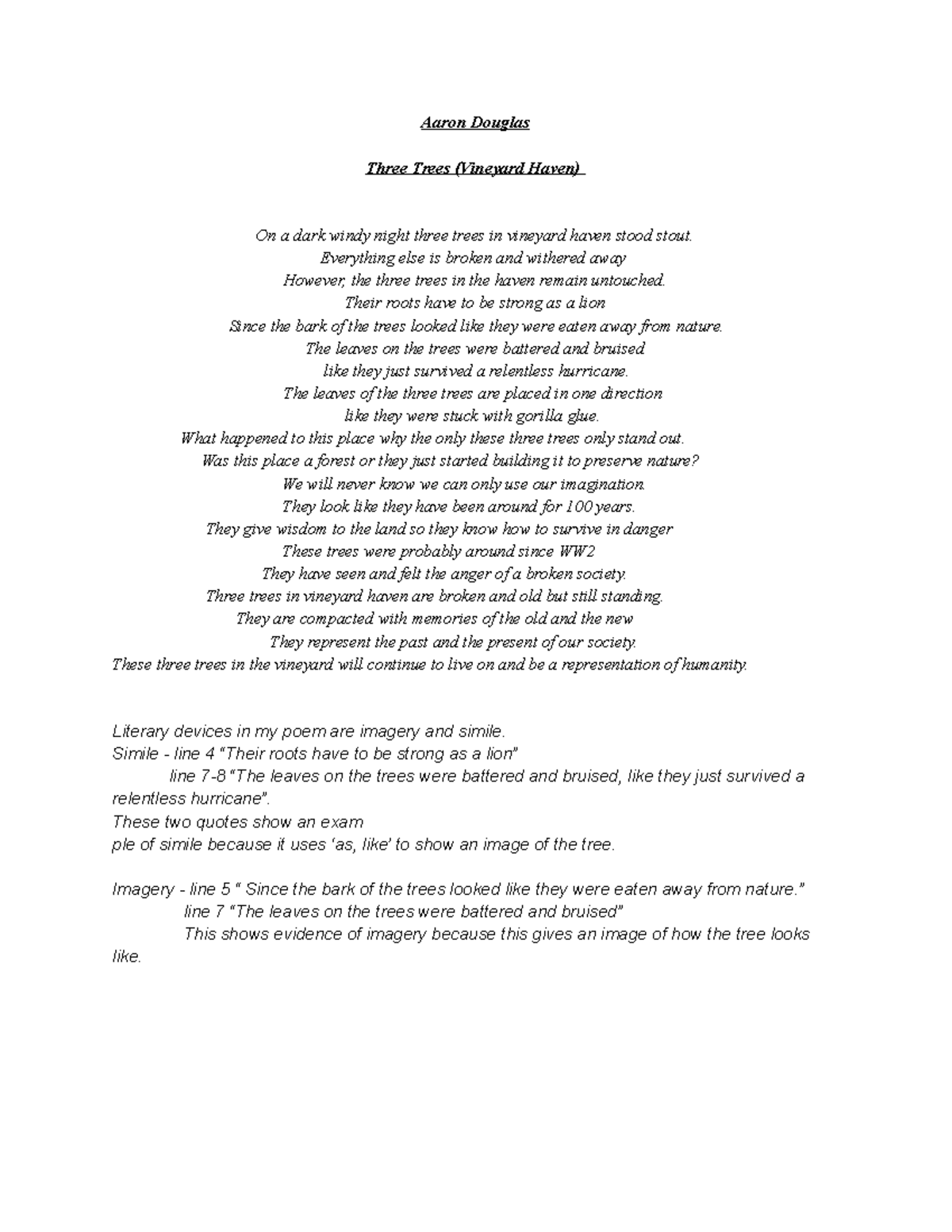 Black History Month ArtInspired Poetry Aaron Douglas Three Trees