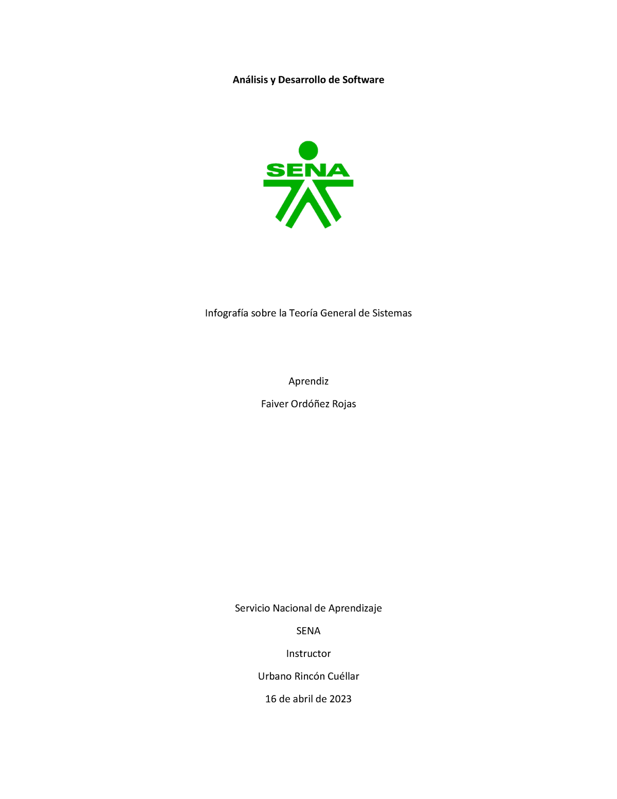 Teorìa General De Sistemas - An·lisis Y Desarrollo De Software ...