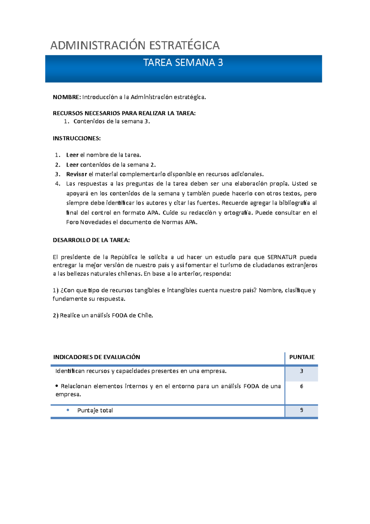 Administracion Estrategica - TAREA SEMANA 3 ADMINISTRACIÓN ESTRATÉGICA ...