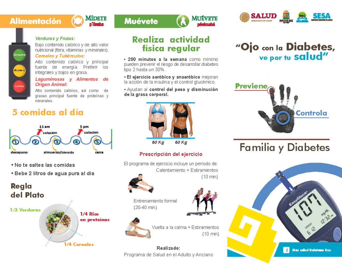 Triptico Diabetes Compressed - Limita Modera Consume Entrenamiento ...