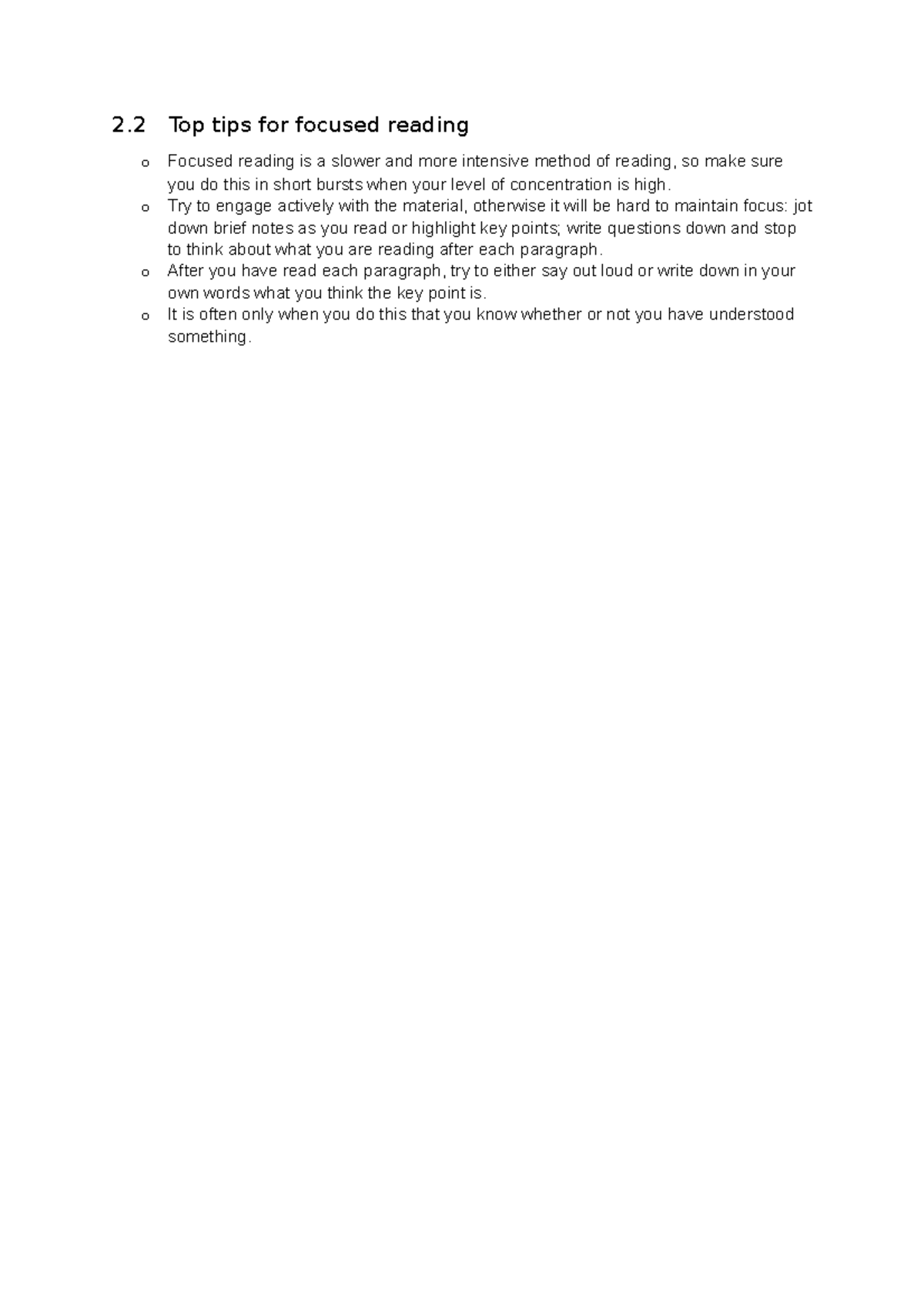 DD102 week 3 - 2.2 - top tips for focused reading - 2 Top tips for ...