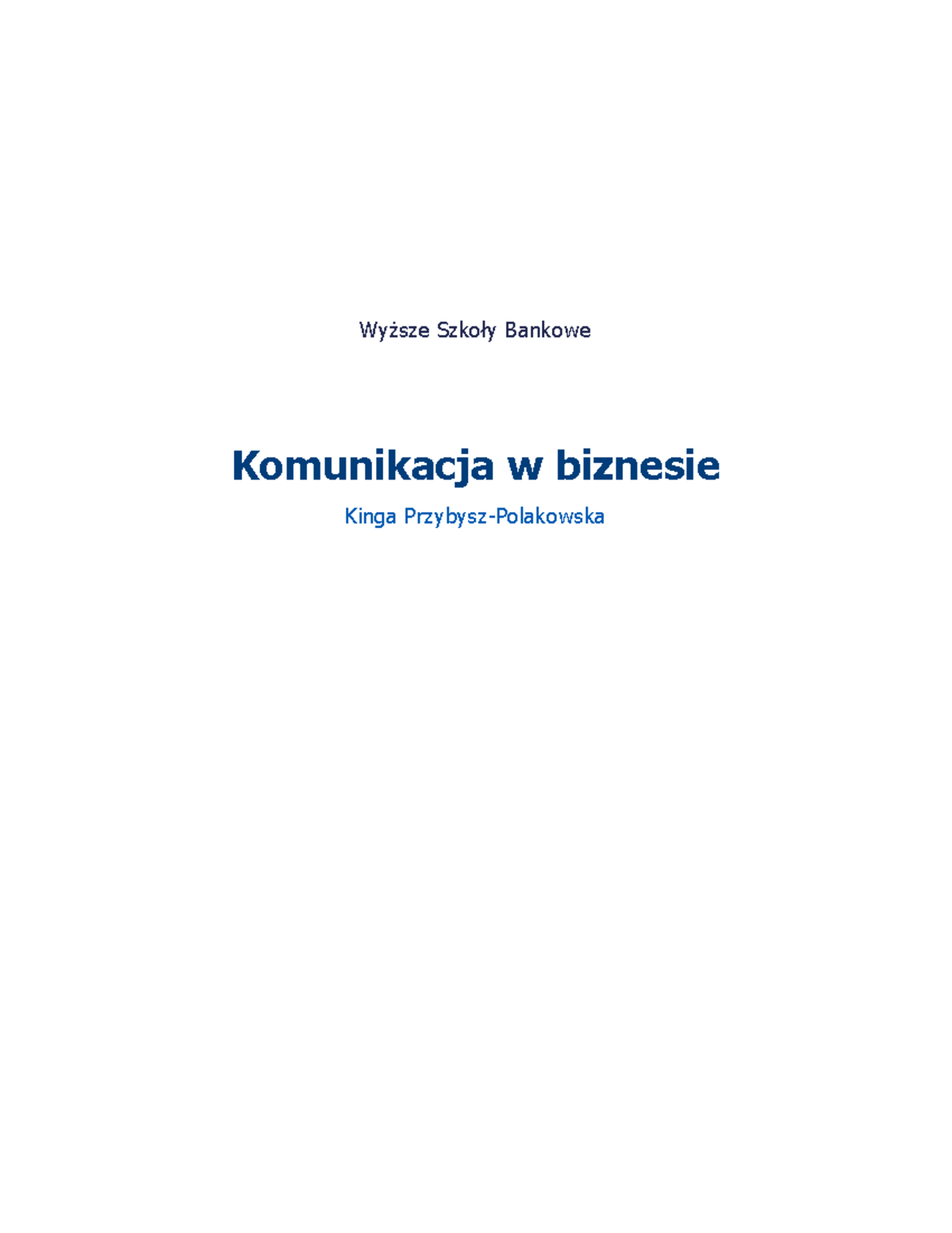 Komunikacja-w-biznesie Materialy-do-czytania - Wyższe Szkoły Bankowe ...