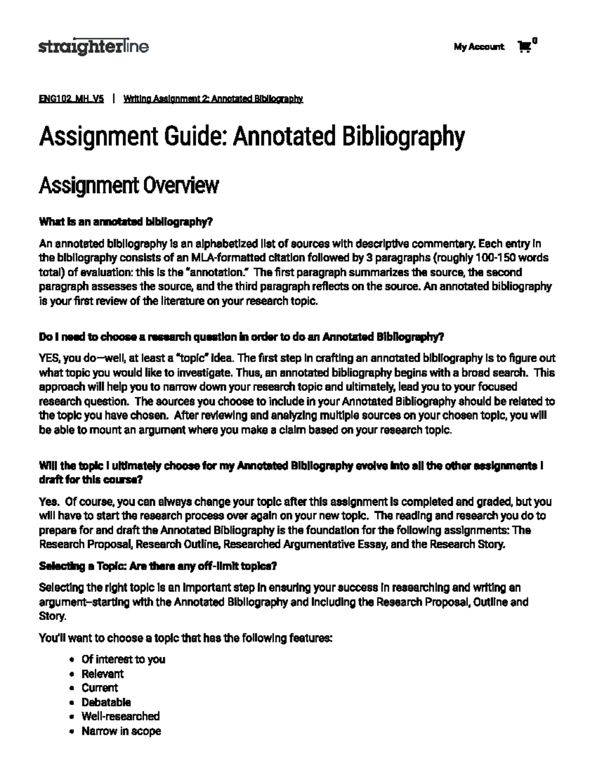 bibliography citation assignment