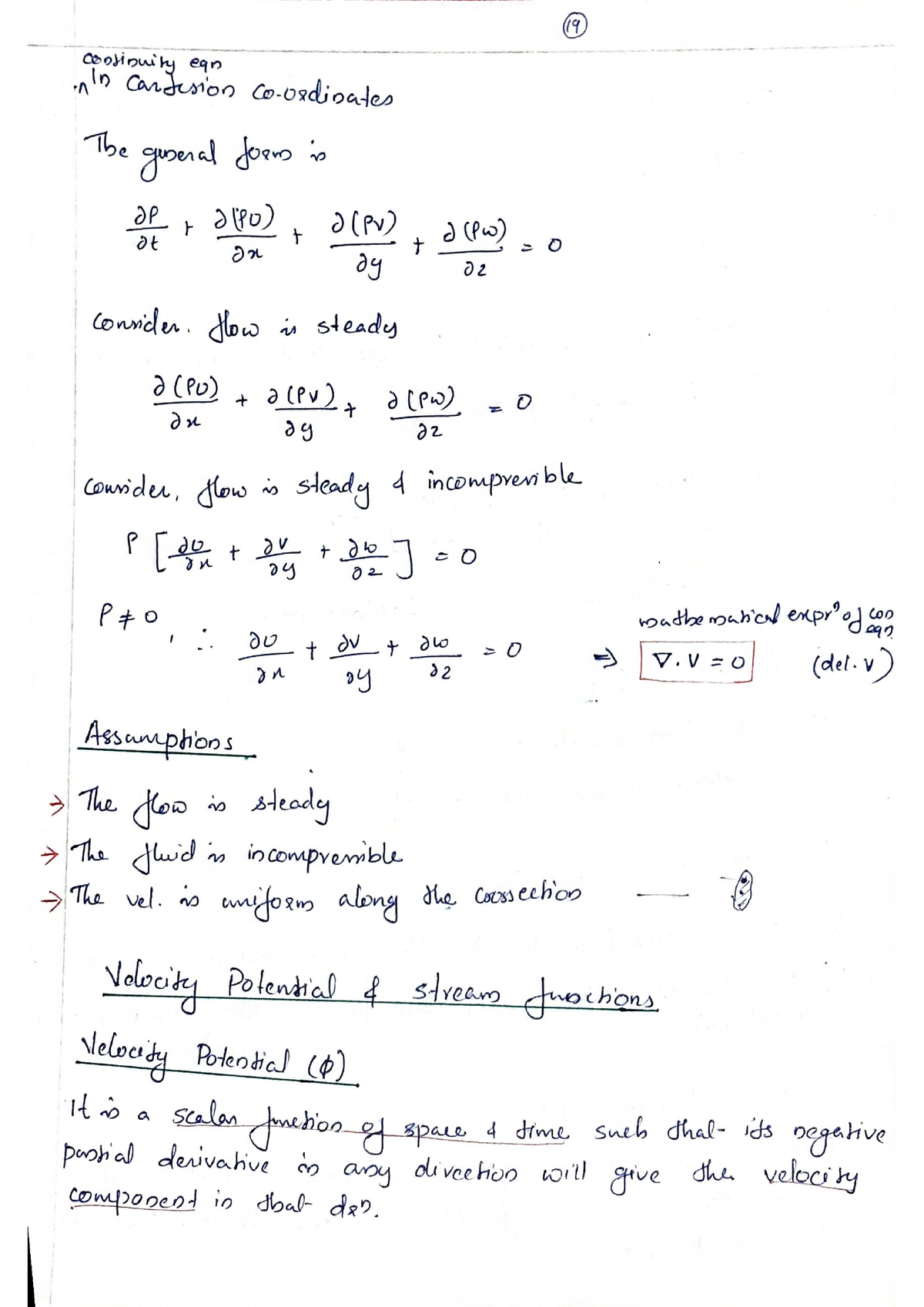 Fluid kinematics 3 - FM notes - Civil Engineering - Studocu