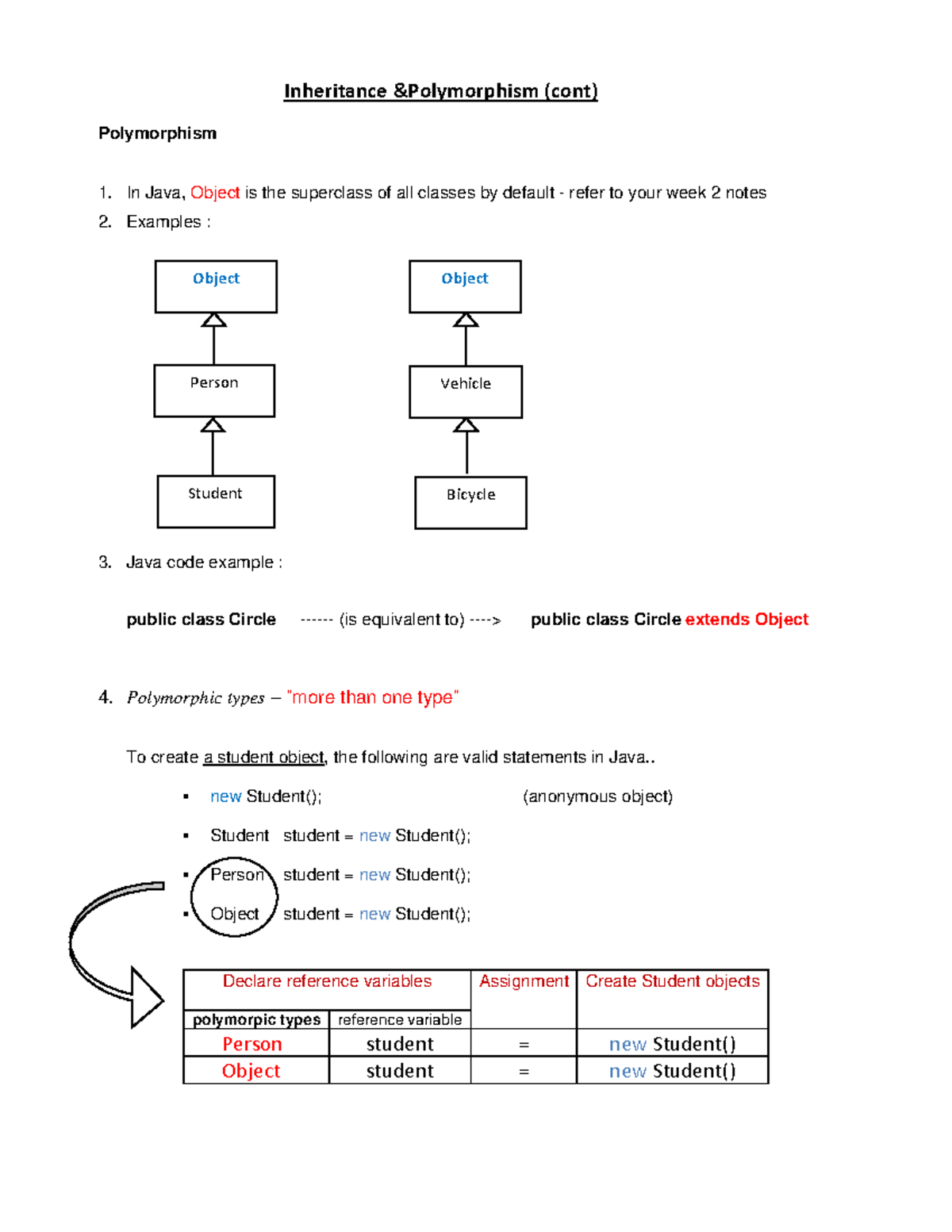 Lab Exercise 4 Inheritance And Polymorphism Inheritance Andpolymorphism Cont Polymorphism 1 3246