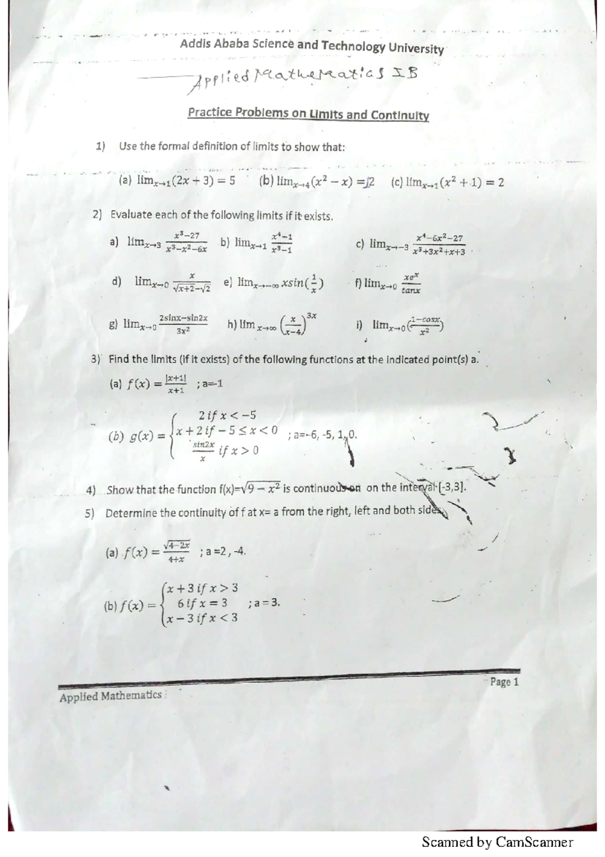 Ch3 worksheet - lecture - math for natural - Scanned by CamScanner ...