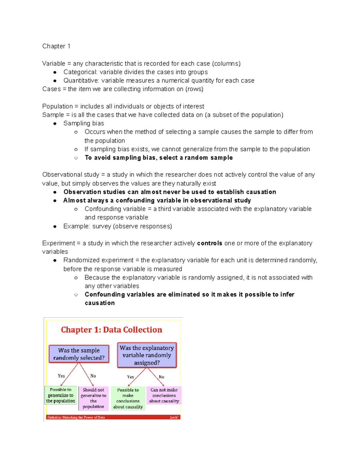Stat 200 exam notes - Professor Lock Morgan - virtual course - exam 1 ...