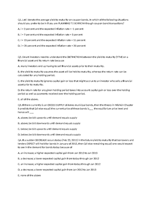 Chapter 6 Sample MCQs - Practice MCQS With Answer - 1)If A Corporation ...