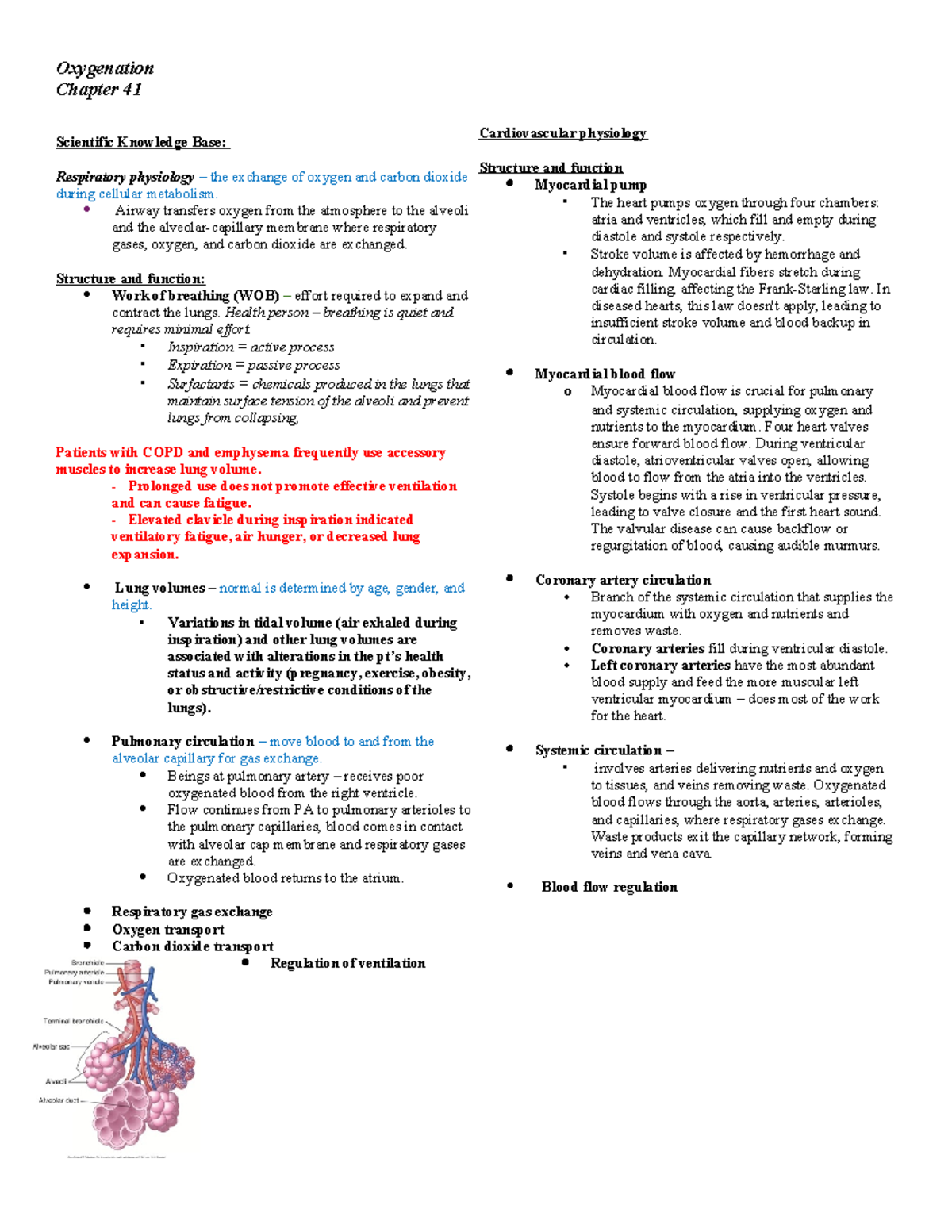 Oxygenation Chapter - Oxygenation Chapter 41 Scientific Knowledge Base ...