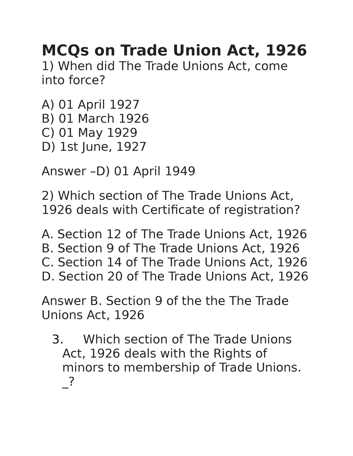 literature review of trade union