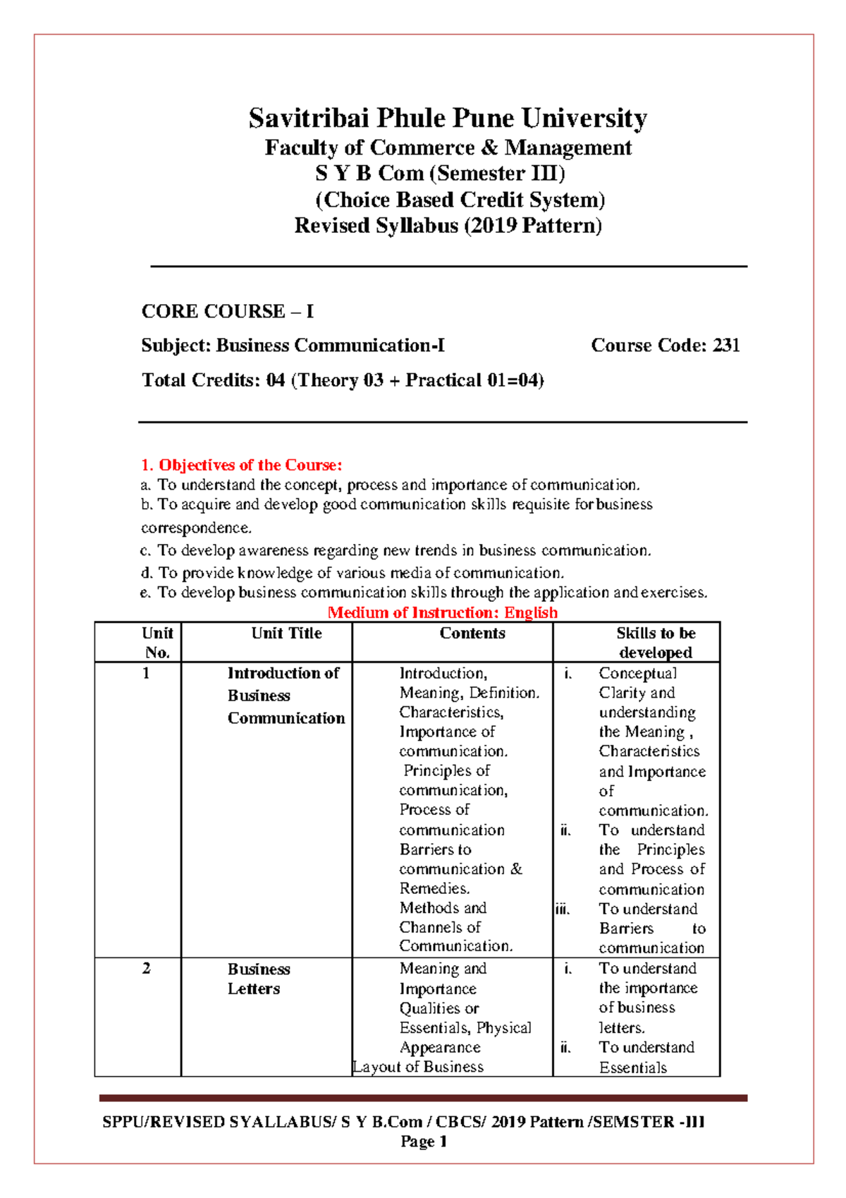 S Y B Com Syllabus 2020 21 - SPPU/REVISED SYALLABUS/ S Y B / CBCS/ 2019 ...