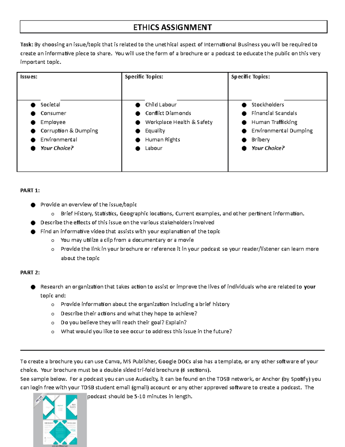 Financial Management Ethics Assign 2021 - ETHICS ASSIGNMENT Task : By ...