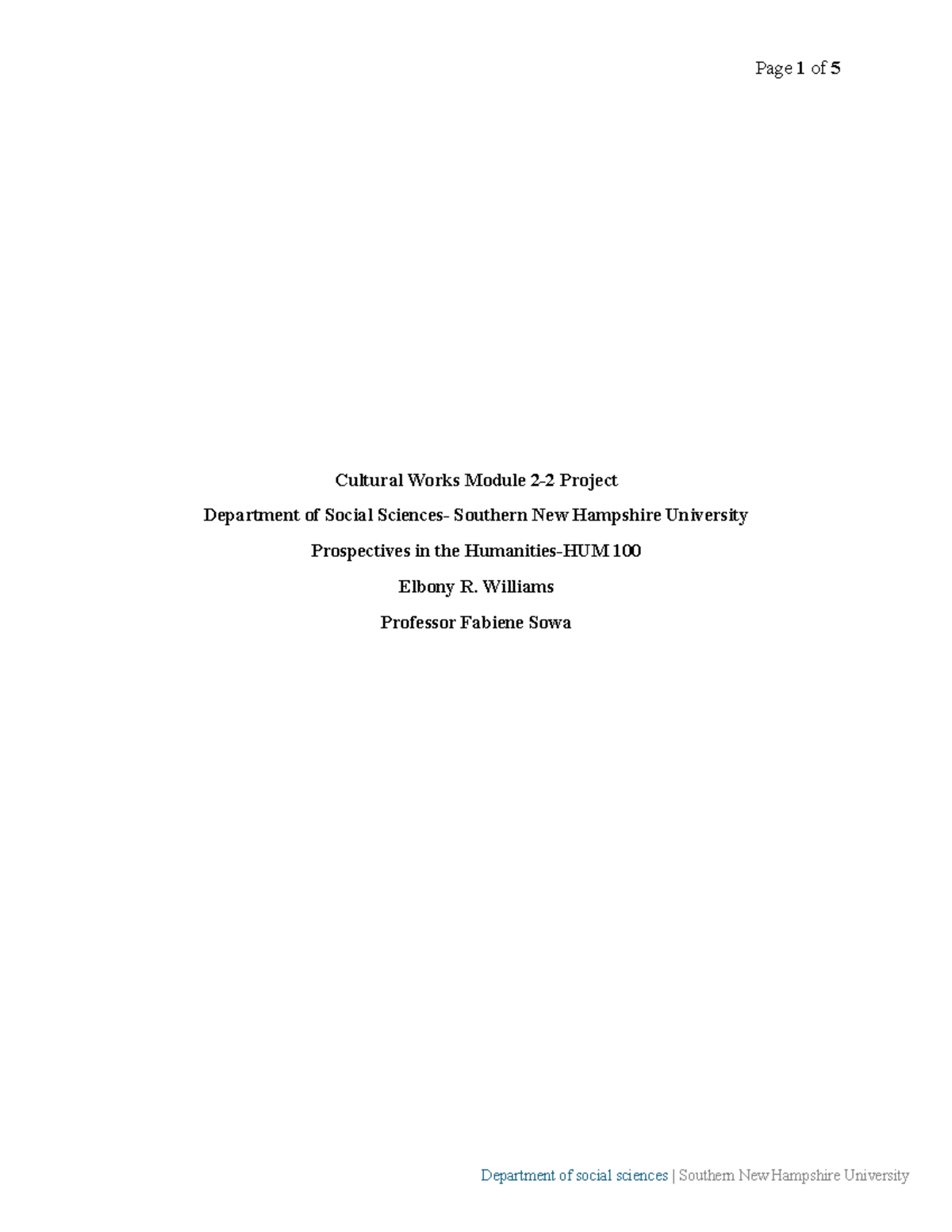 Prospectives+in+the+hmanities+module+2 - Cultural Works Module 2-2 ...